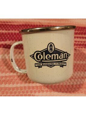 Vintage Coleman Sunshine Of The Night Enamel Mug
